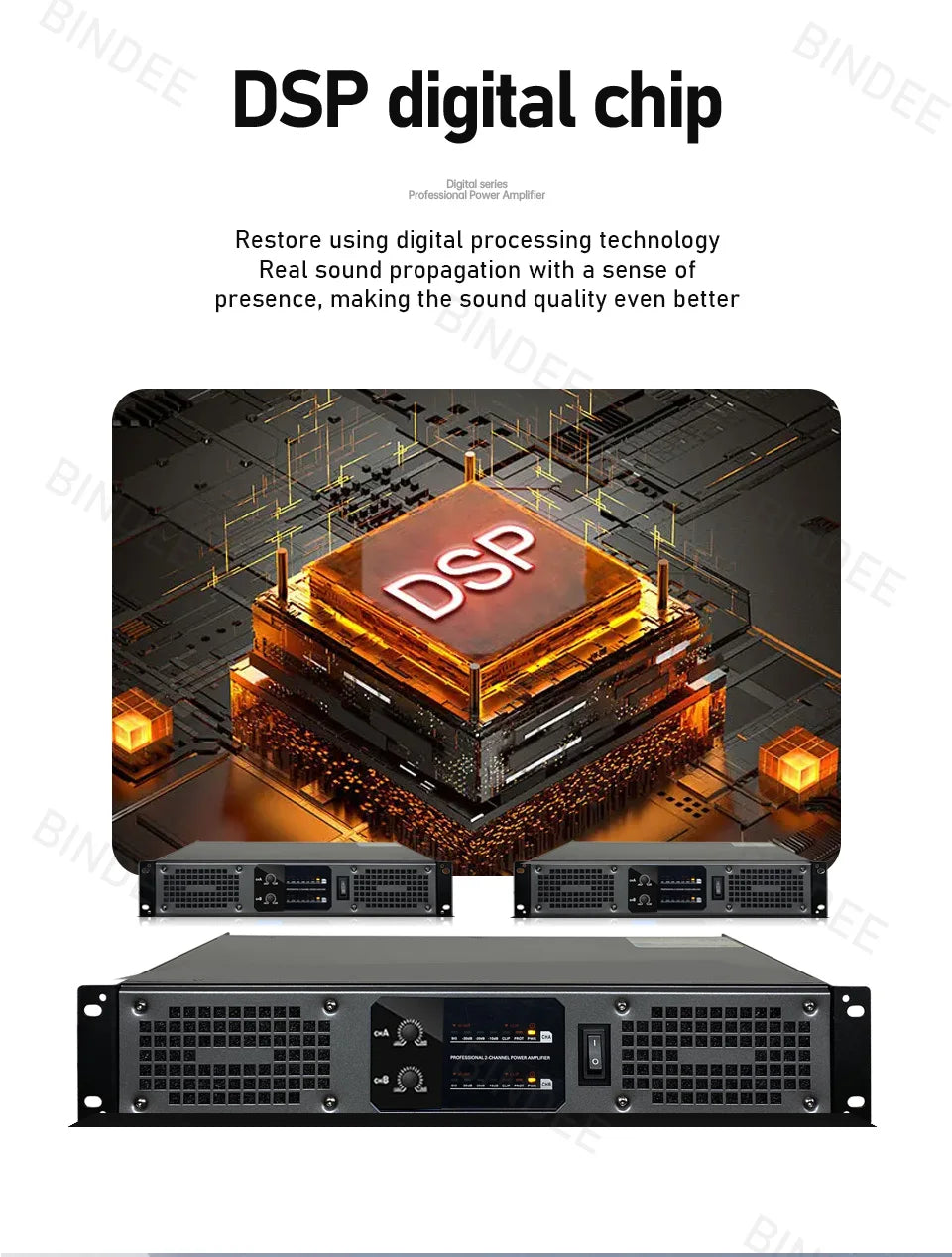 850W Professional High-power Amplifier for Performance Wedding Stage Broadcast Home Entertainment Karaoke Outdoor Amplifier